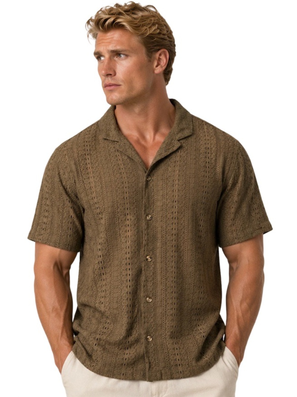 Old navy lace s/s camp shirt. EUC